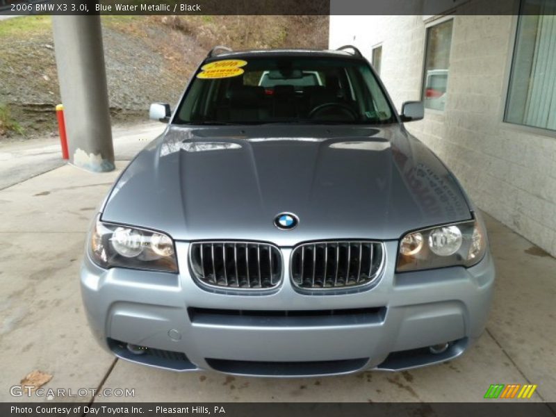 Blue Water Metallic / Black 2006 BMW X3 3.0i
