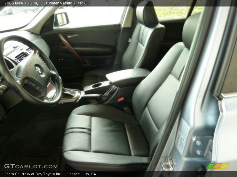Blue Water Metallic / Black 2006 BMW X3 3.0i
