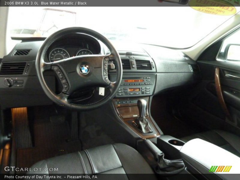 Blue Water Metallic / Black 2006 BMW X3 3.0i