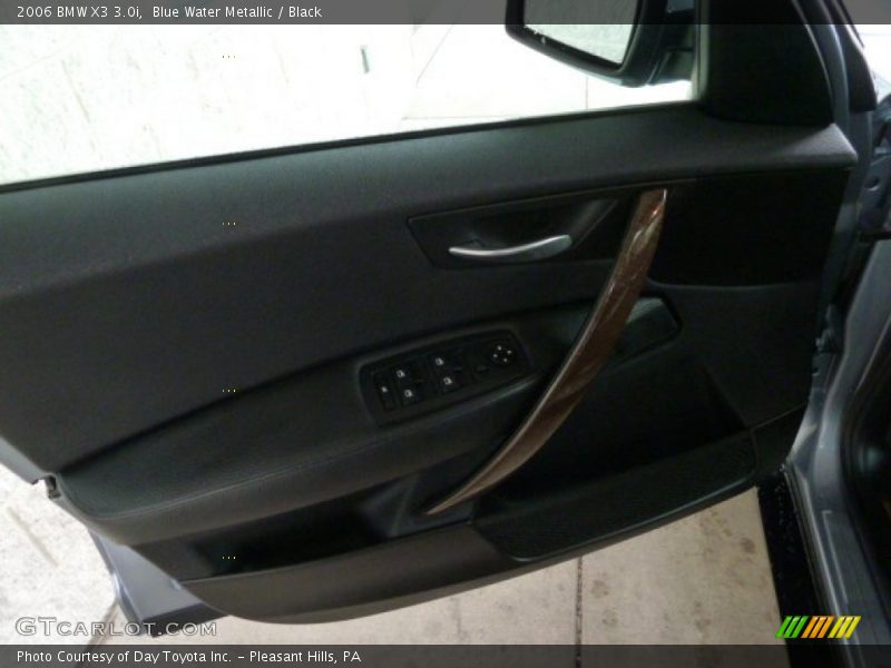Blue Water Metallic / Black 2006 BMW X3 3.0i