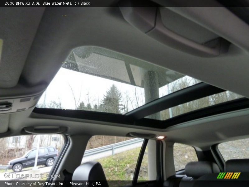 Blue Water Metallic / Black 2006 BMW X3 3.0i
