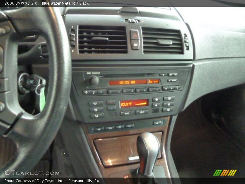 Blue Water Metallic / Black 2006 BMW X3 3.0i