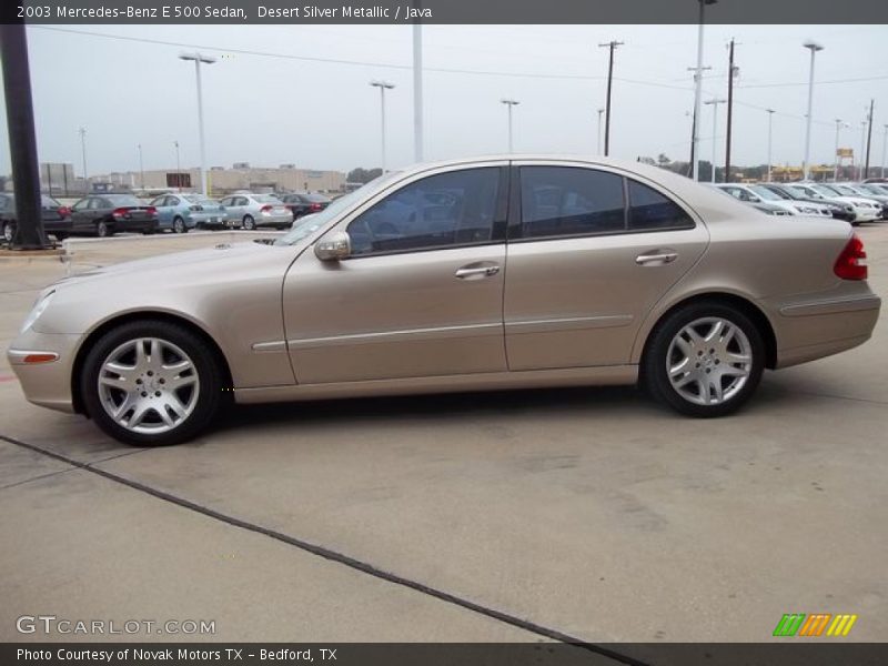 Desert Silver Metallic / Java 2003 Mercedes-Benz E 500 Sedan