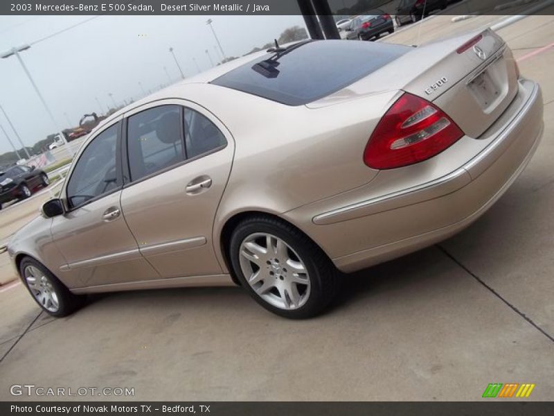 Desert Silver Metallic / Java 2003 Mercedes-Benz E 500 Sedan