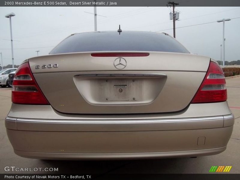 Desert Silver Metallic / Java 2003 Mercedes-Benz E 500 Sedan
