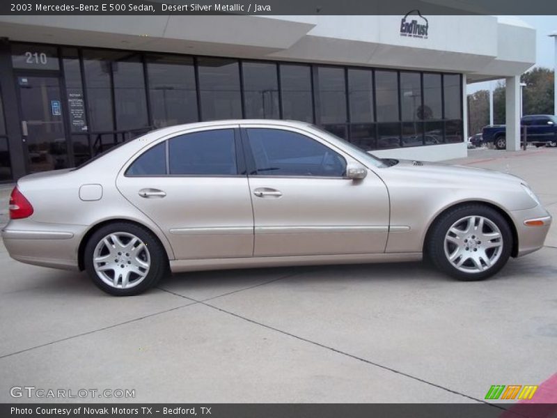Desert Silver Metallic / Java 2003 Mercedes-Benz E 500 Sedan
