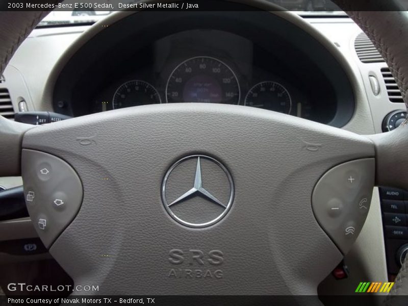 Desert Silver Metallic / Java 2003 Mercedes-Benz E 500 Sedan