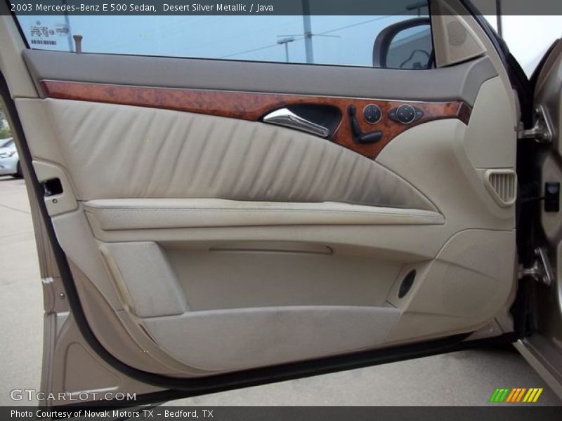 Desert Silver Metallic / Java 2003 Mercedes-Benz E 500 Sedan