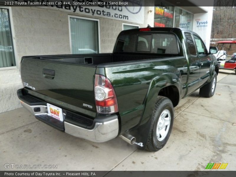 Spruce Green Mica / Sand Beige 2012 Toyota Tacoma Access Cab 4x4