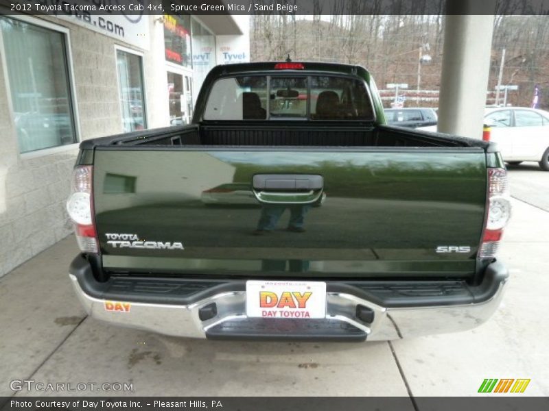 Spruce Green Mica / Sand Beige 2012 Toyota Tacoma Access Cab 4x4