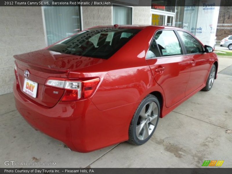 Barcelona Red Metallic / Black/Ash 2012 Toyota Camry SE V6
