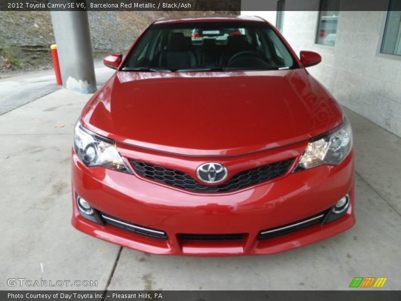 Barcelona Red Metallic / Black/Ash 2012 Toyota Camry SE V6