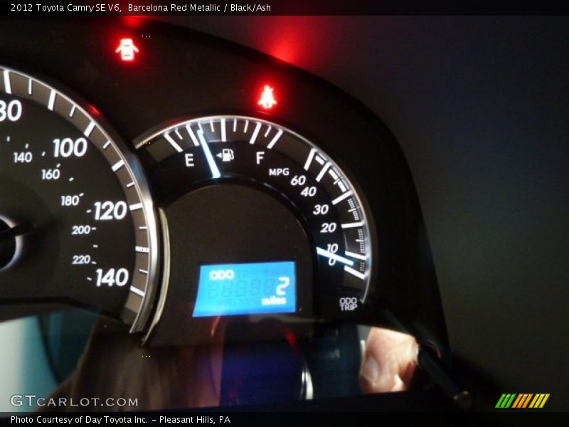 Barcelona Red Metallic / Black/Ash 2012 Toyota Camry SE V6