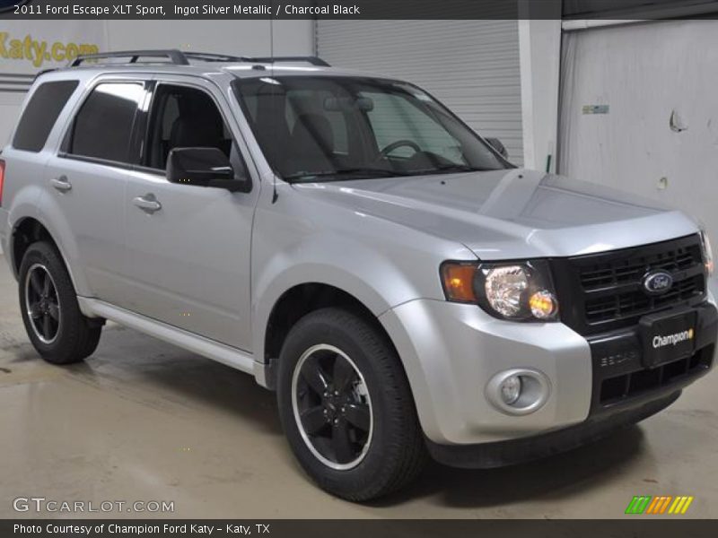 Ingot Silver Metallic / Charcoal Black 2011 Ford Escape XLT Sport