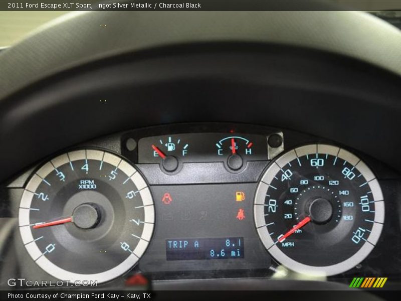 Ingot Silver Metallic / Charcoal Black 2011 Ford Escape XLT Sport