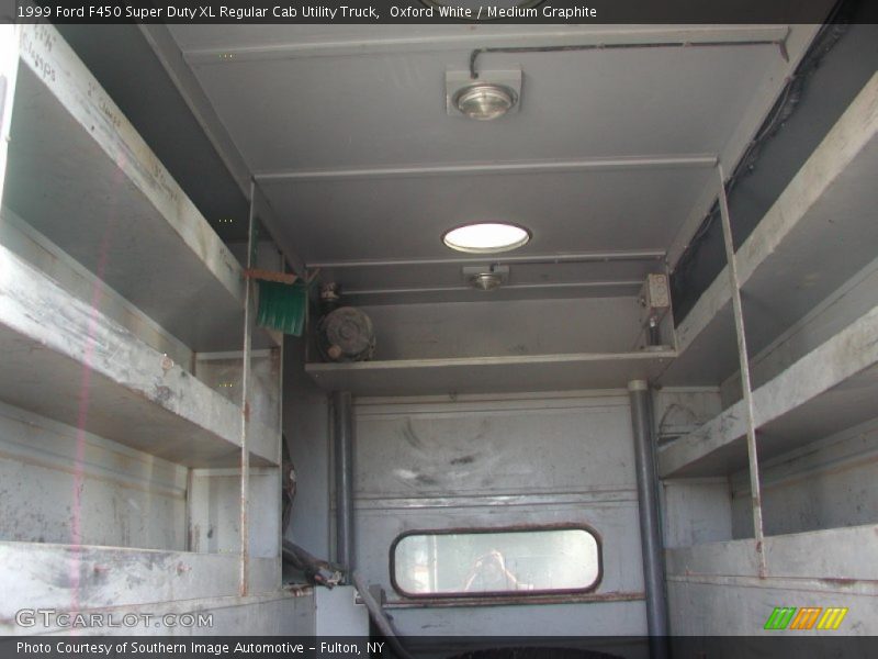 Oxford White / Medium Graphite 1999 Ford F450 Super Duty XL Regular Cab Utility Truck