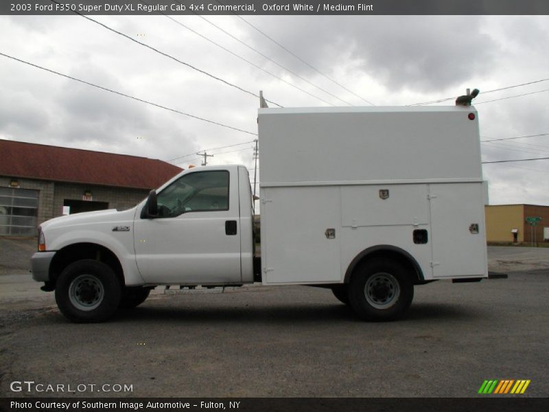 Oxford White / Medium Flint 2003 Ford F350 Super Duty XL Regular Cab 4x4 Commercial