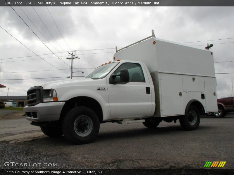 Oxford White / Medium Flint 2003 Ford F350 Super Duty XL Regular Cab 4x4 Commercial
