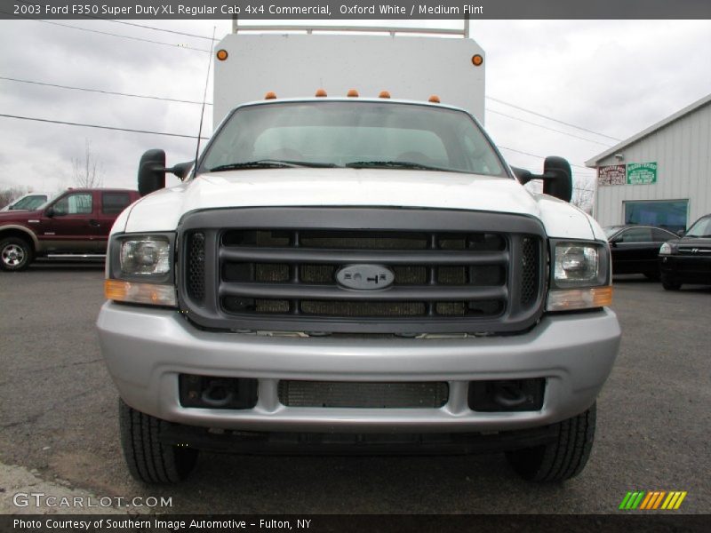 Oxford White / Medium Flint 2003 Ford F350 Super Duty XL Regular Cab 4x4 Commercial