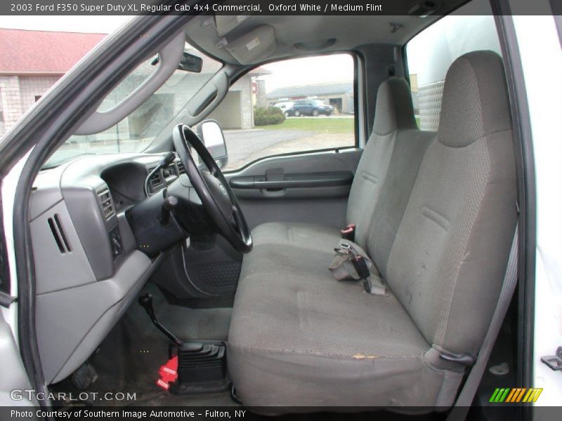 Oxford White / Medium Flint 2003 Ford F350 Super Duty XL Regular Cab 4x4 Commercial