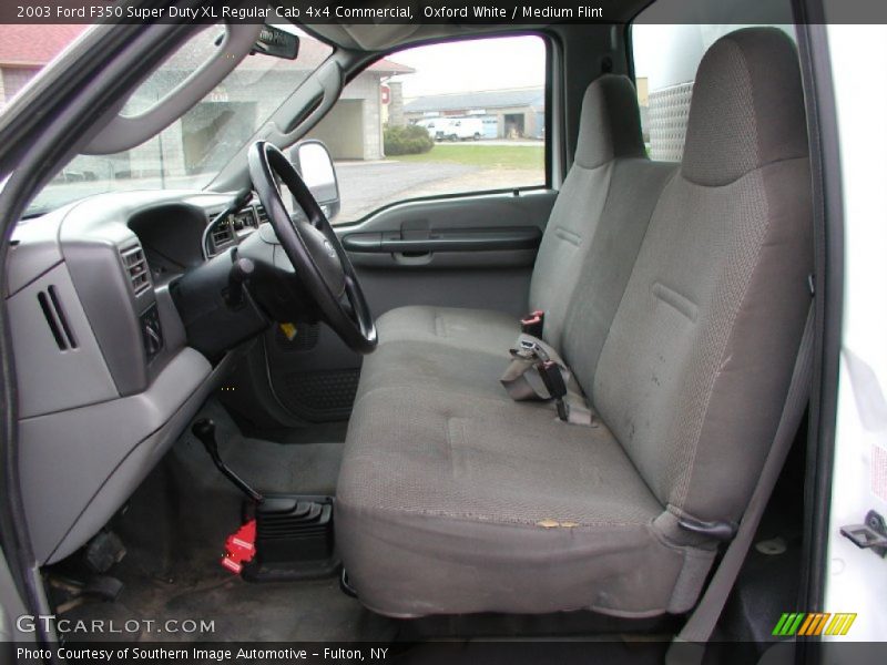 Oxford White / Medium Flint 2003 Ford F350 Super Duty XL Regular Cab 4x4 Commercial