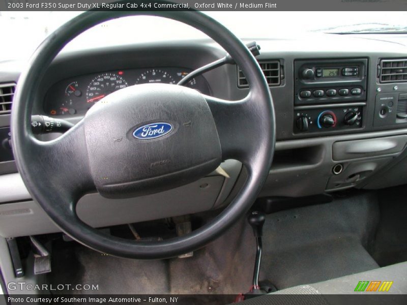 Oxford White / Medium Flint 2003 Ford F350 Super Duty XL Regular Cab 4x4 Commercial