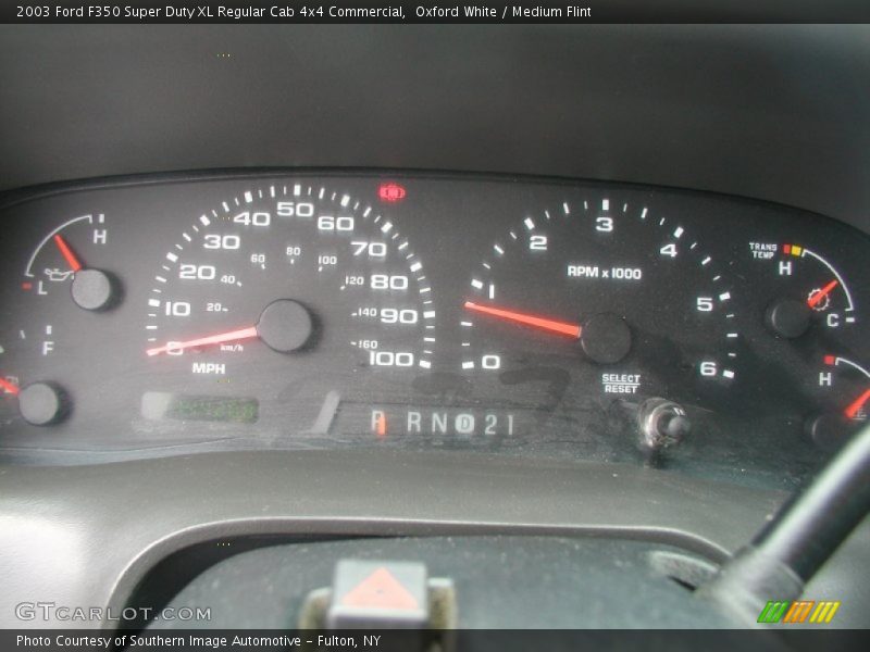  2003 F350 Super Duty XL Regular Cab 4x4 Commercial XL Regular Cab 4x4 Commercial Gauges