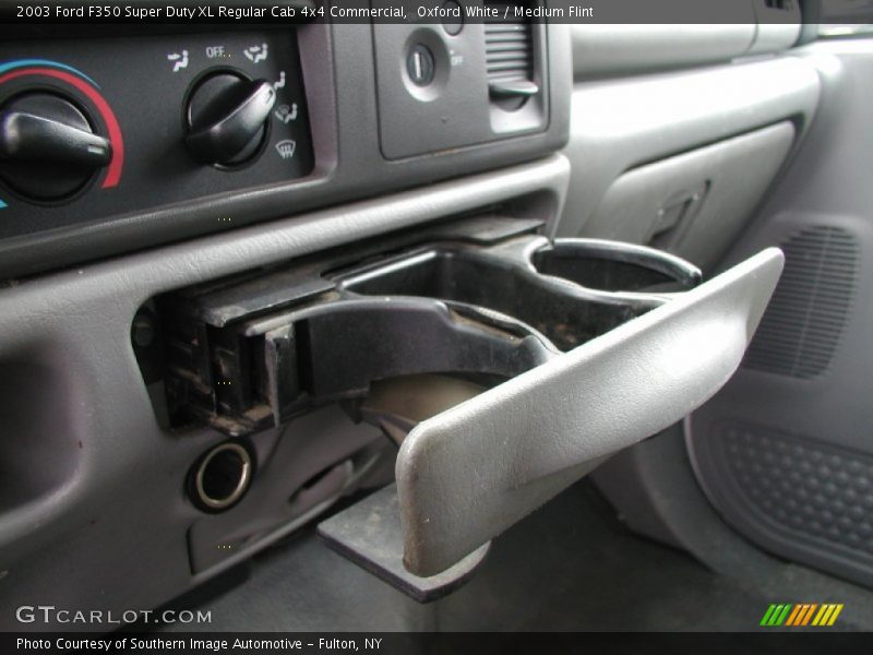 Oxford White / Medium Flint 2003 Ford F350 Super Duty XL Regular Cab 4x4 Commercial