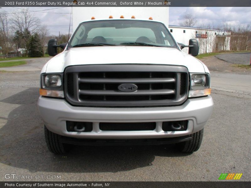 Oxford White / Medium Flint 2003 Ford F350 Super Duty XL Regular Cab 4x4 Commercial