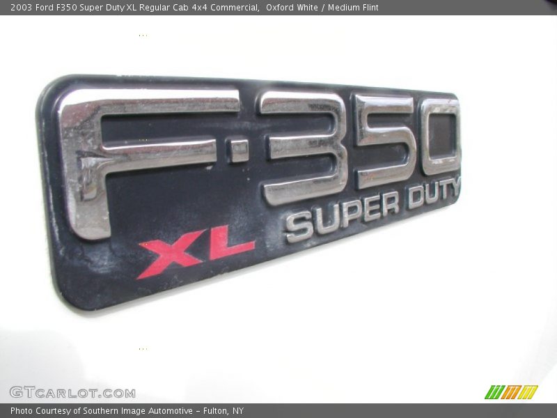 Oxford White / Medium Flint 2003 Ford F350 Super Duty XL Regular Cab 4x4 Commercial