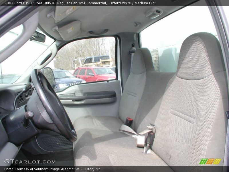 Oxford White / Medium Flint 2003 Ford F350 Super Duty XL Regular Cab 4x4 Commercial
