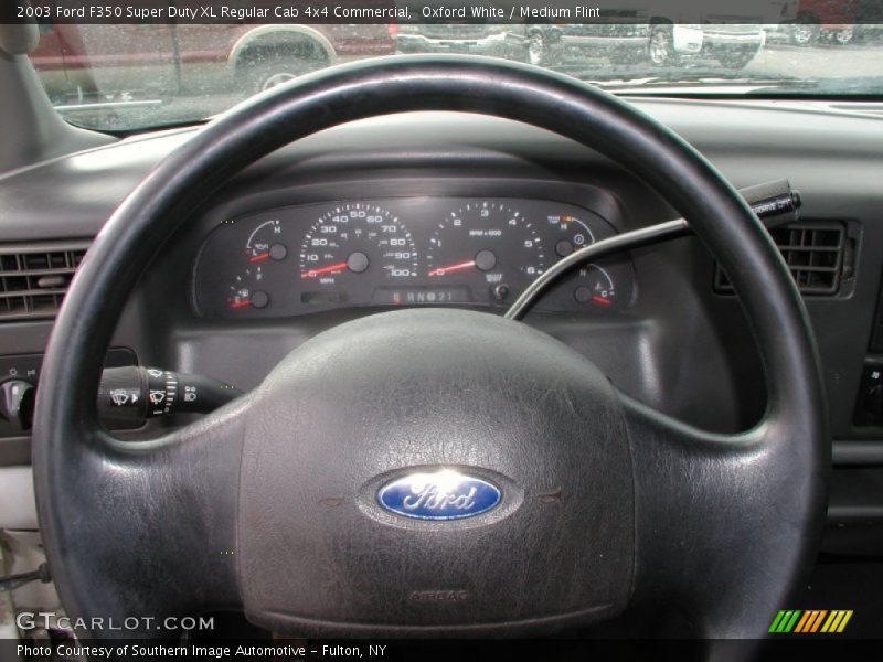 Oxford White / Medium Flint 2003 Ford F350 Super Duty XL Regular Cab 4x4 Commercial