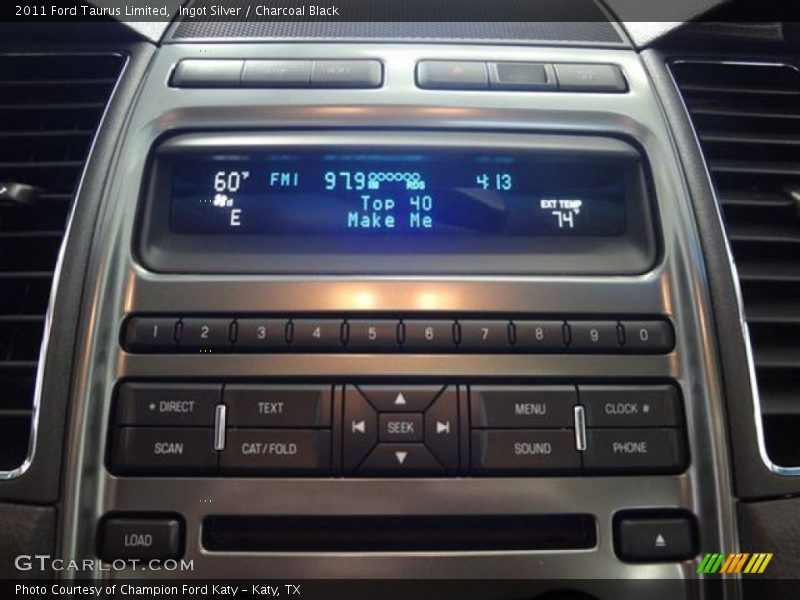 Ingot Silver / Charcoal Black 2011 Ford Taurus Limited