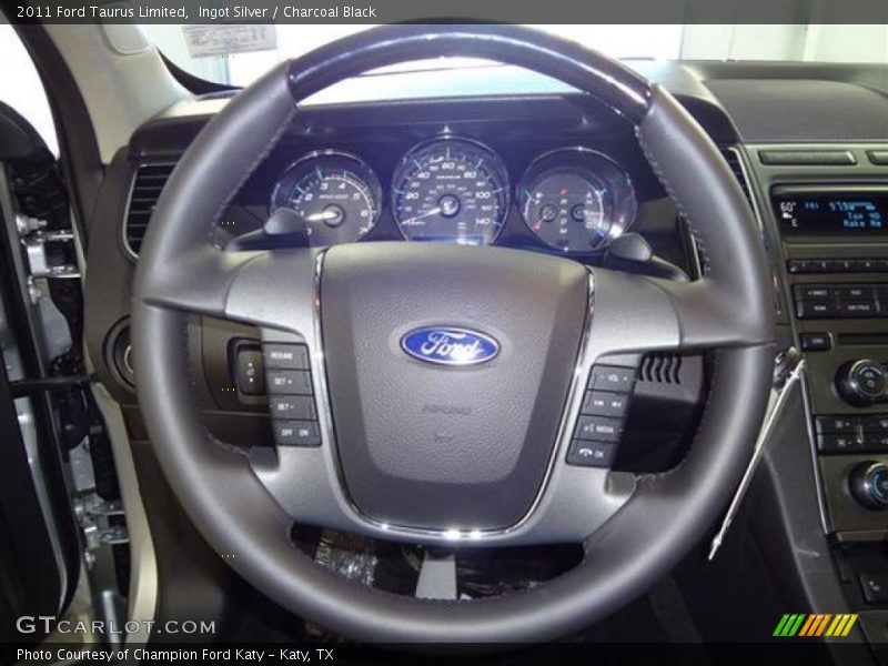 Ingot Silver / Charcoal Black 2011 Ford Taurus Limited
