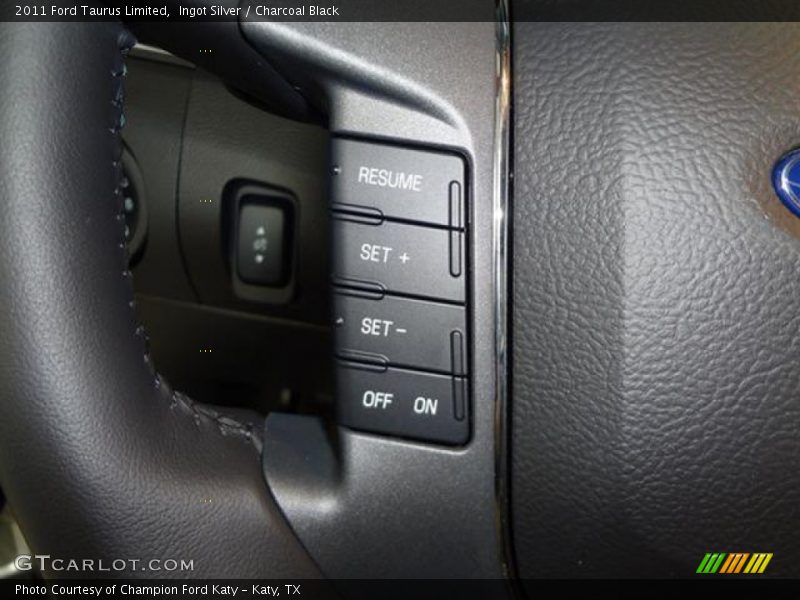 Ingot Silver / Charcoal Black 2011 Ford Taurus Limited