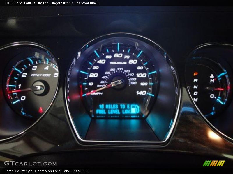 Ingot Silver / Charcoal Black 2011 Ford Taurus Limited
