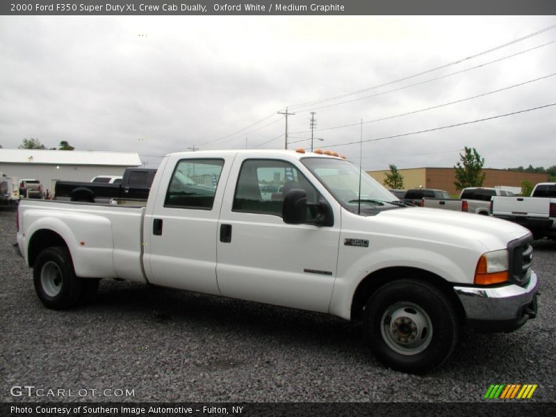 Oxford White / Medium Graphite 2000 Ford F350 Super Duty XL Crew Cab Dually
