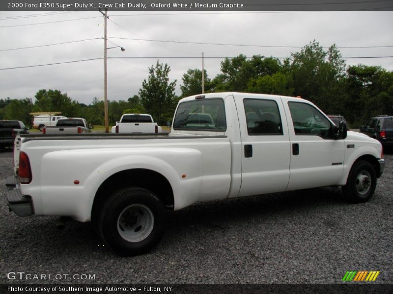 Oxford White / Medium Graphite 2000 Ford F350 Super Duty XL Crew Cab Dually