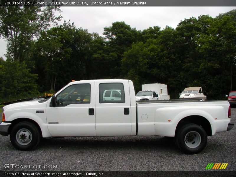 Oxford White / Medium Graphite 2000 Ford F350 Super Duty XL Crew Cab Dually