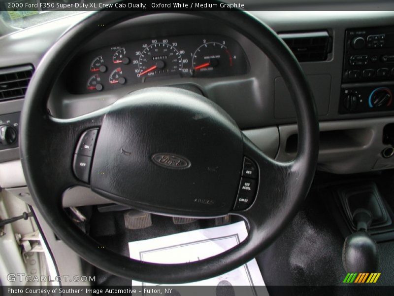 Oxford White / Medium Graphite 2000 Ford F350 Super Duty XL Crew Cab Dually