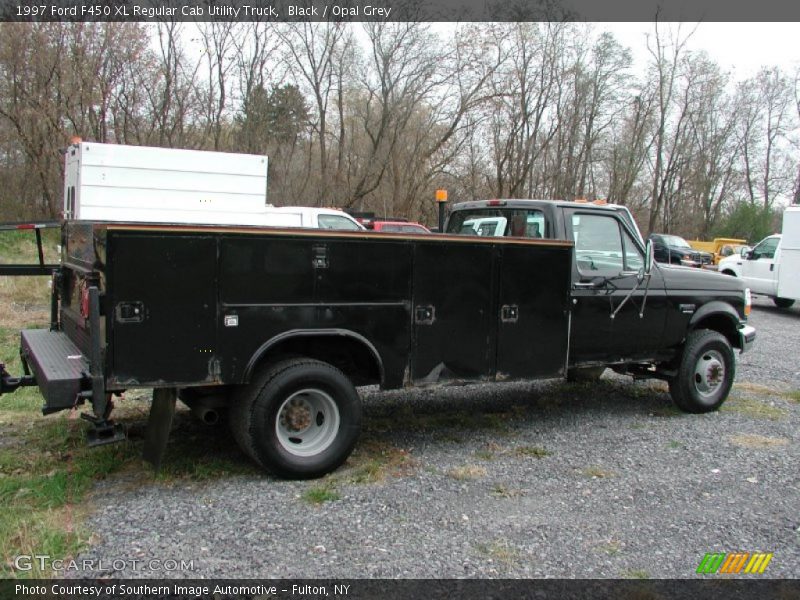 Black / Opal Grey 1997 Ford F450 XL Regular Cab Utility Truck