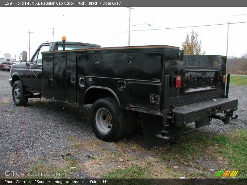 Black / Opal Grey 1997 Ford F450 XL Regular Cab Utility Truck