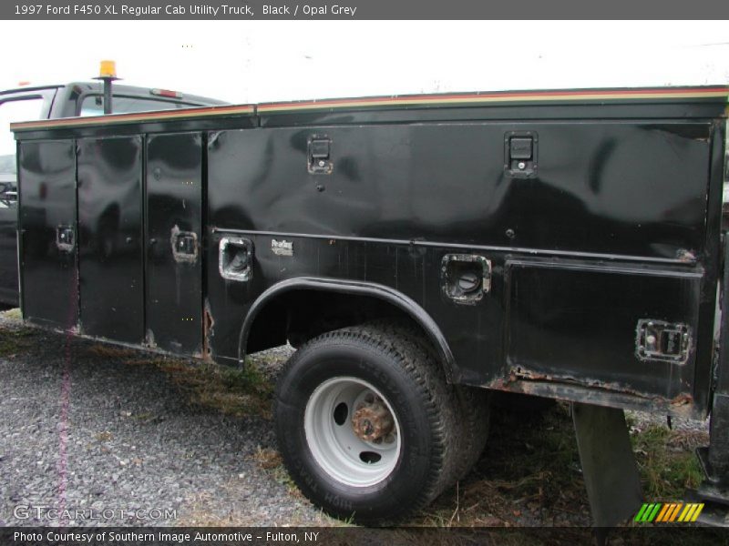 Black / Opal Grey 1997 Ford F450 XL Regular Cab Utility Truck