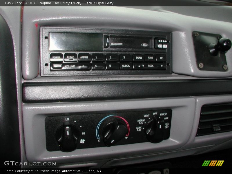 Black / Opal Grey 1997 Ford F450 XL Regular Cab Utility Truck