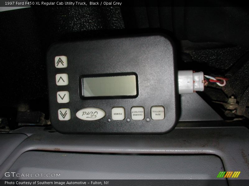 Black / Opal Grey 1997 Ford F450 XL Regular Cab Utility Truck