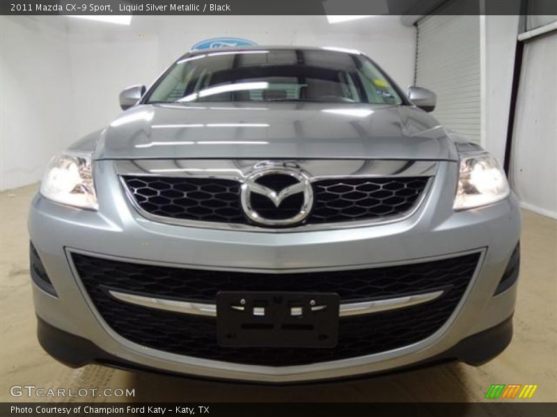 Liquid Silver Metallic / Black 2011 Mazda CX-9 Sport