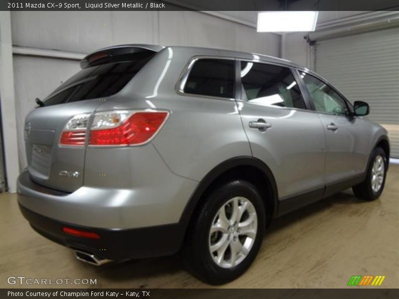 Liquid Silver Metallic / Black 2011 Mazda CX-9 Sport
