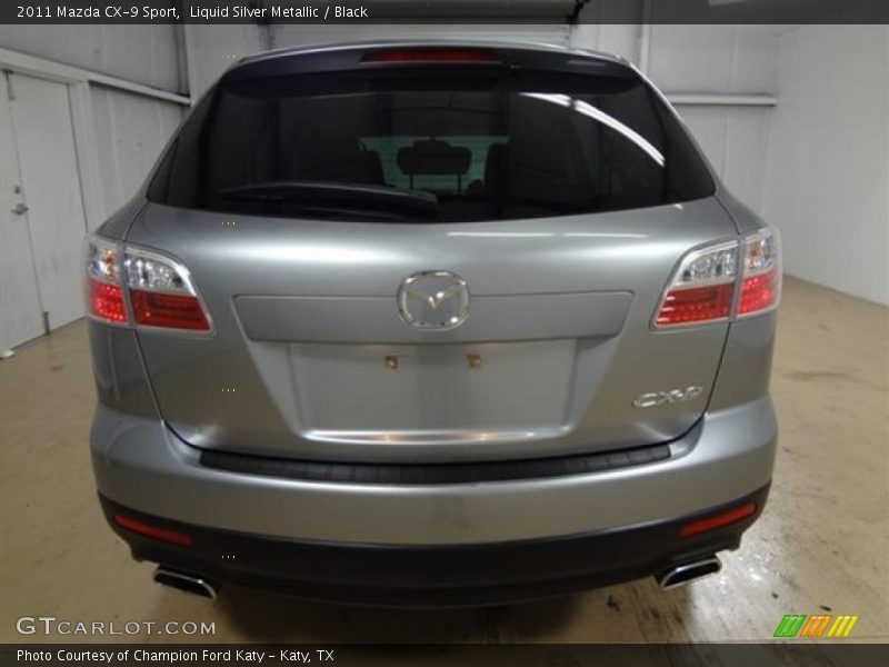 Liquid Silver Metallic / Black 2011 Mazda CX-9 Sport