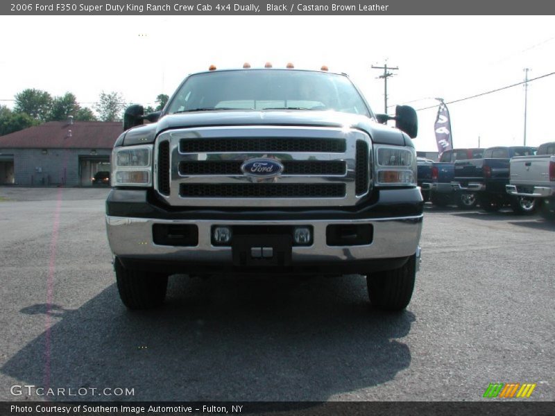 Black / Castano Brown Leather 2006 Ford F350 Super Duty King Ranch Crew Cab 4x4 Dually