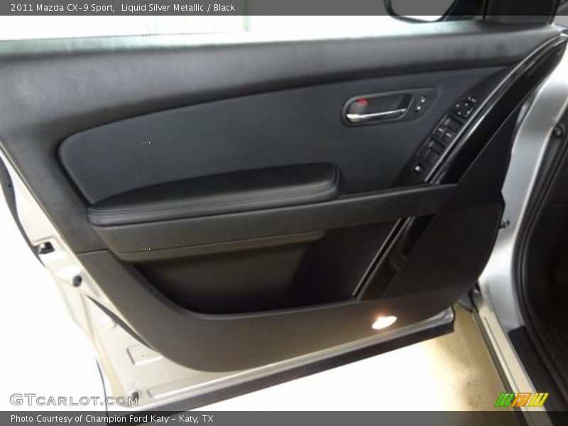 Liquid Silver Metallic / Black 2011 Mazda CX-9 Sport